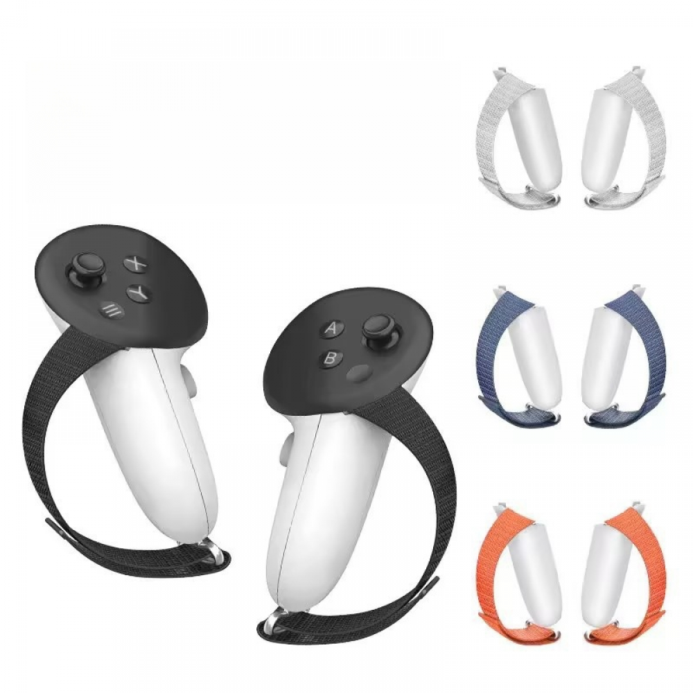 Protective Grip Cover for Meta Quest 3/3S with Adjustable Wrist Strap