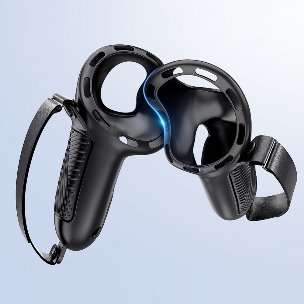 Silicone Handle Cover with Knuckle Straps for Meta Quest 3S/Quest 3