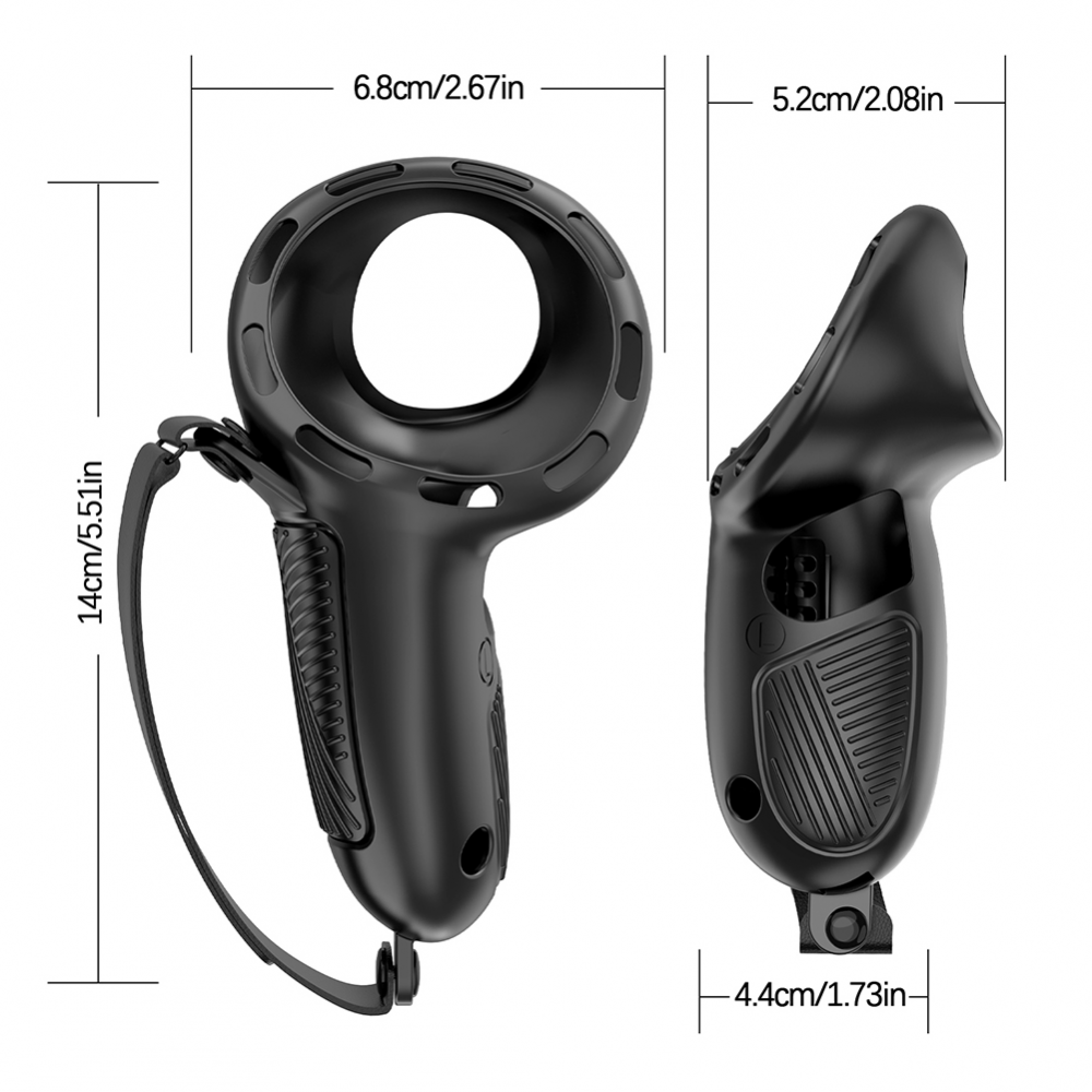 Silicone Handle Cover with Knuckle Straps for Meta Quest 3S/Quest 3