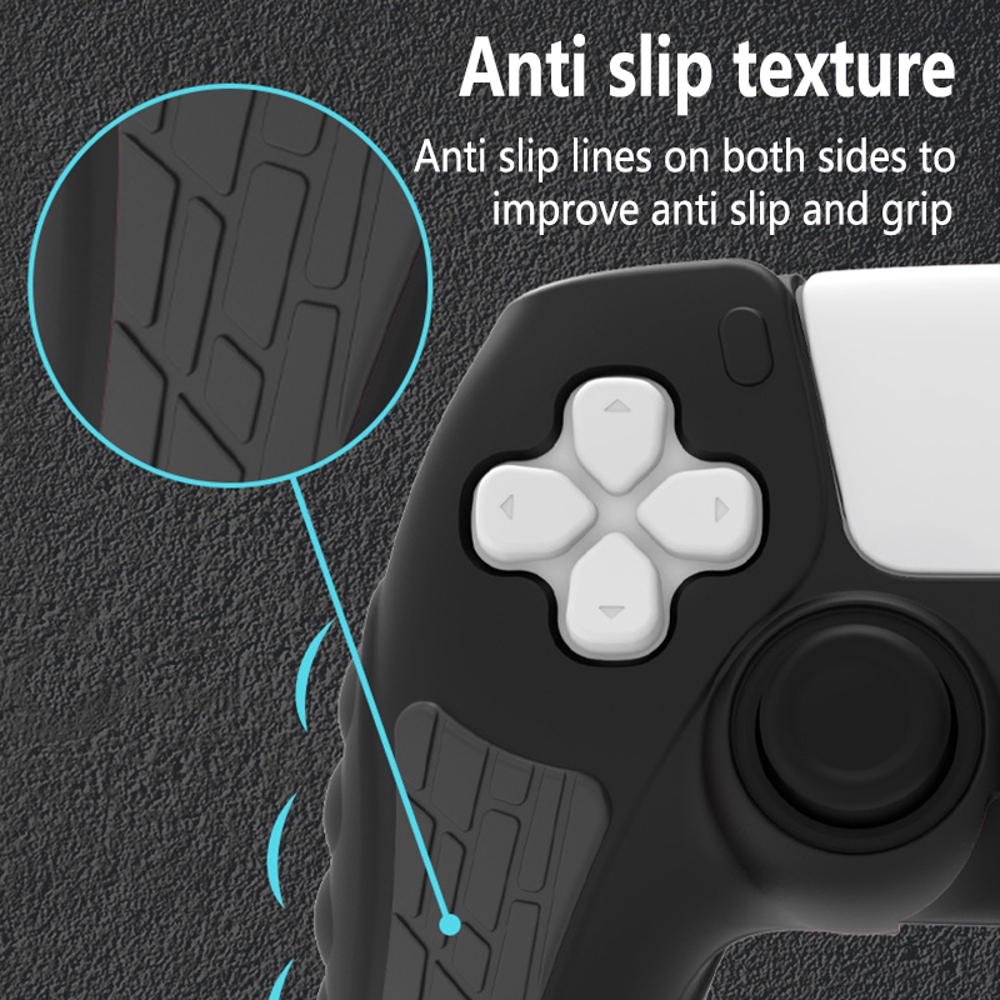 Silicone Case for PlayStation 5 Controller with Anti-Slip Grip