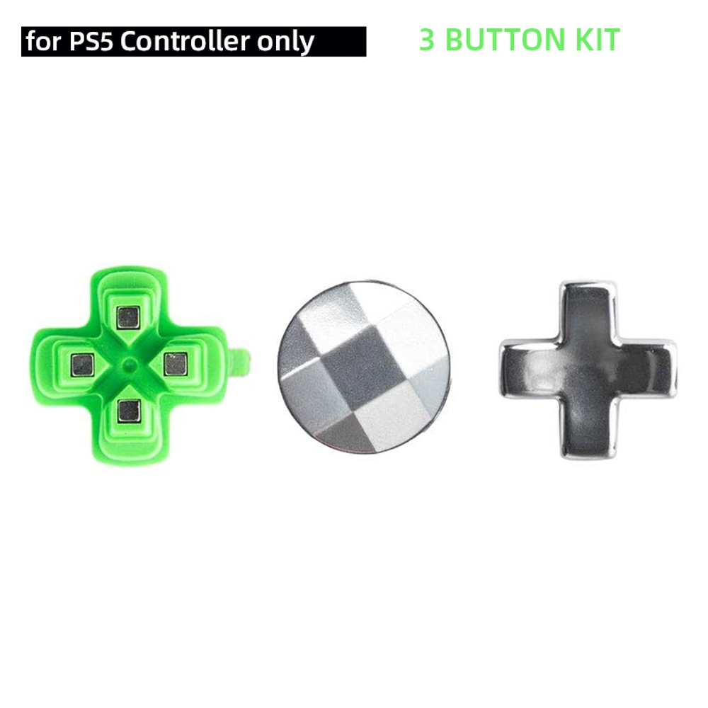 Replacement Bullet Buttons & Thumbsticks Repair Kit for PS4/PS5 Controller