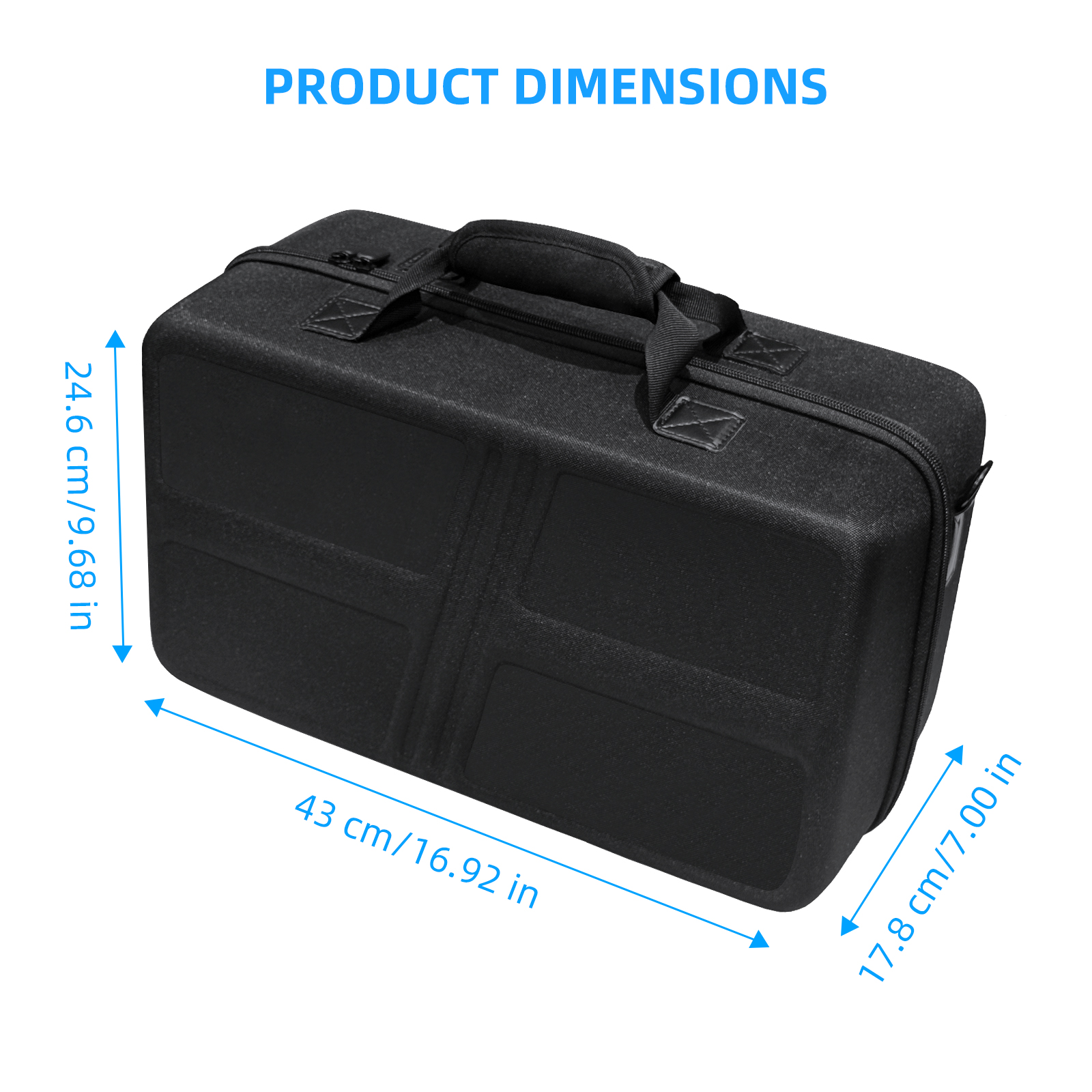Protective Storage Case with Shoulder Strap for PlayStation 5 Pro