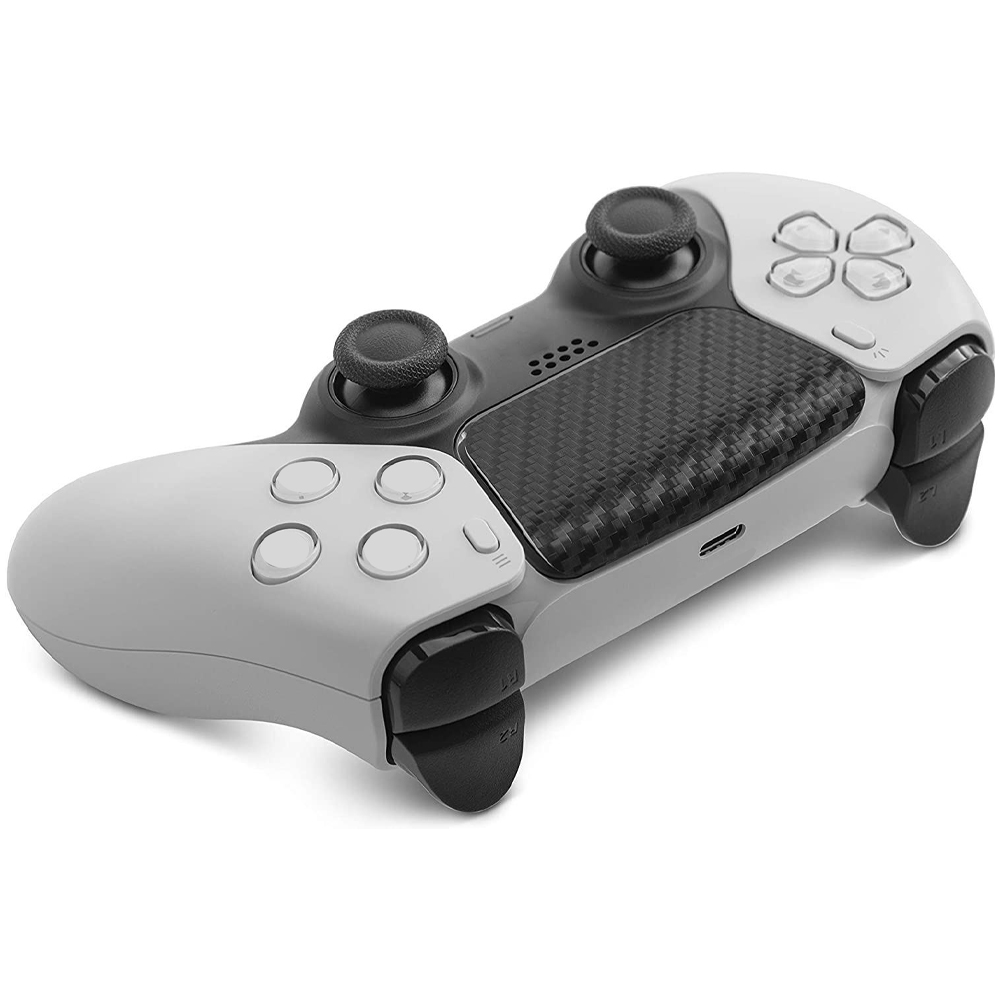 2-Pack Game Controller Touchpad Protector Skin Stickers Textured for PS5 Gamepad