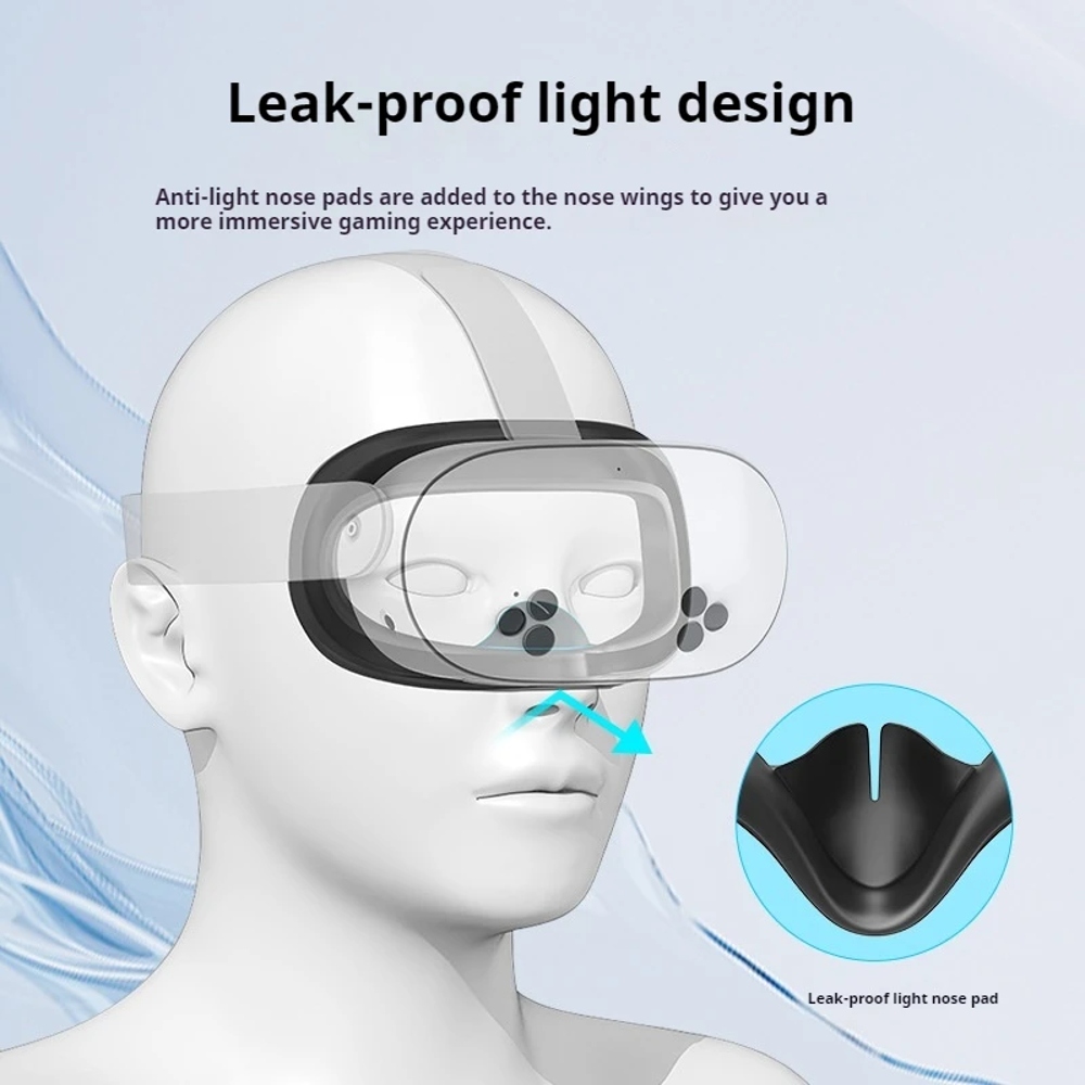 VR Silicone Face Cover for Meta Quest 3S - Light Leakage & Sweat Resistant