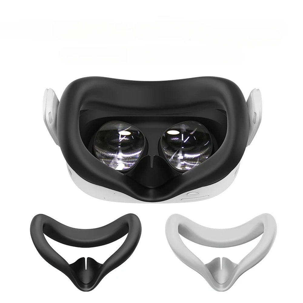 VR Silicone Face Cover for Meta Quest 3S - Light Leakage & Sweat Resistant