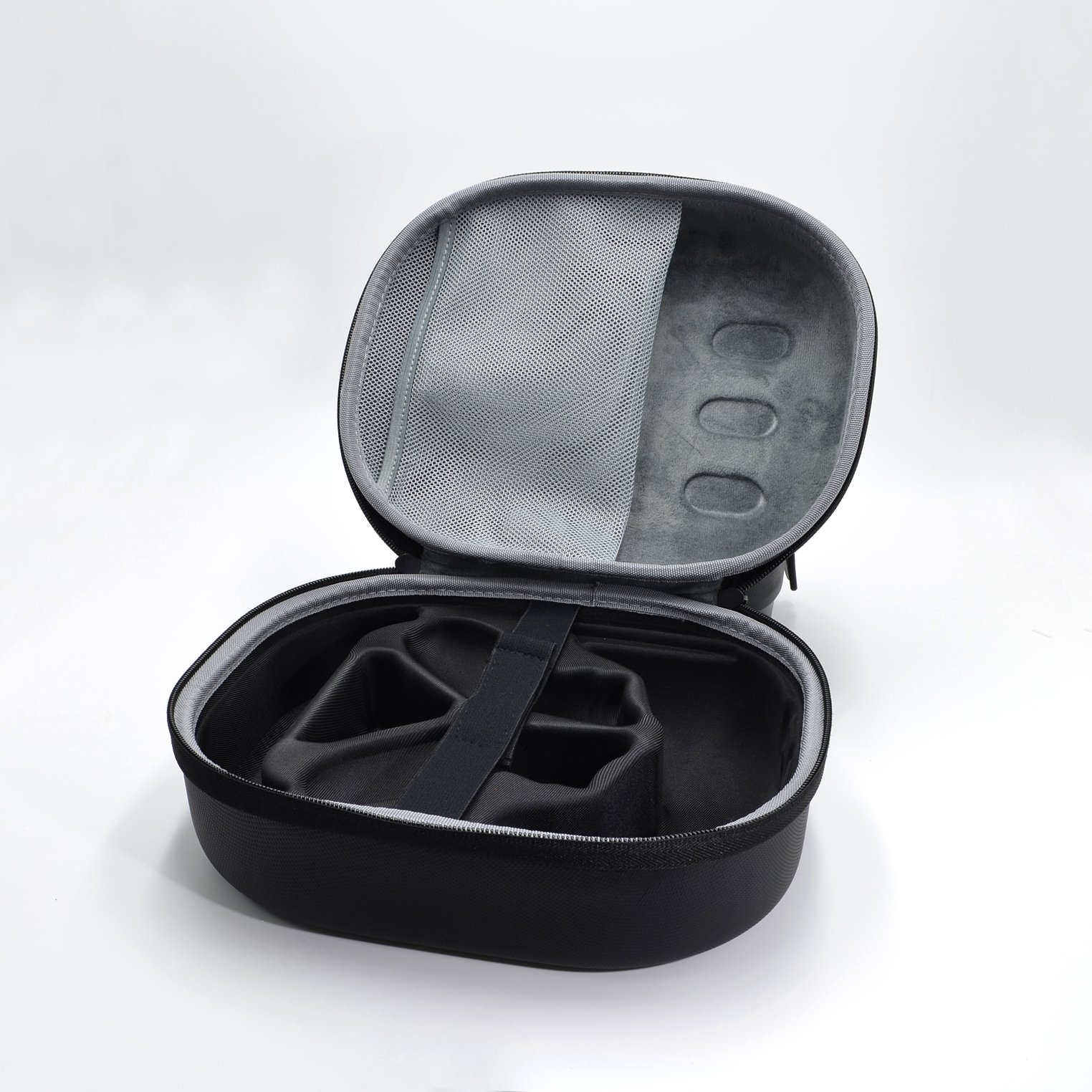 Portable EVA Hard Case for Meta Quest 3 Headset with Mesh Organizer