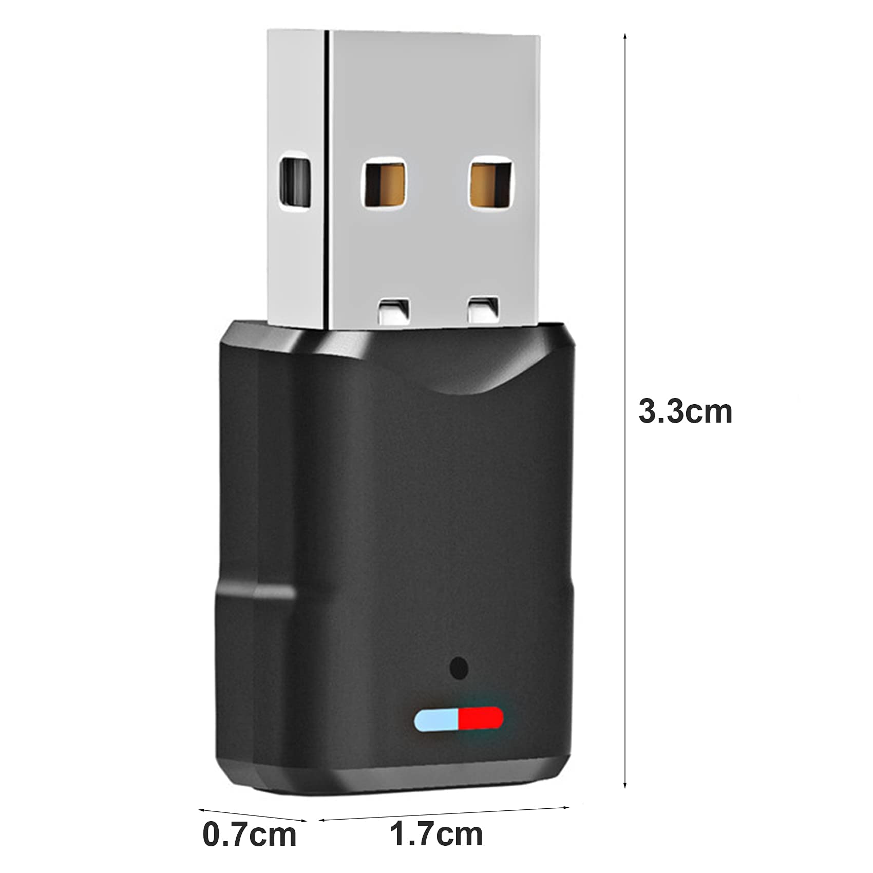 Wireless Adapter for PS5/4/3/Switch/PC Mac Plug and Play USB Dongle
