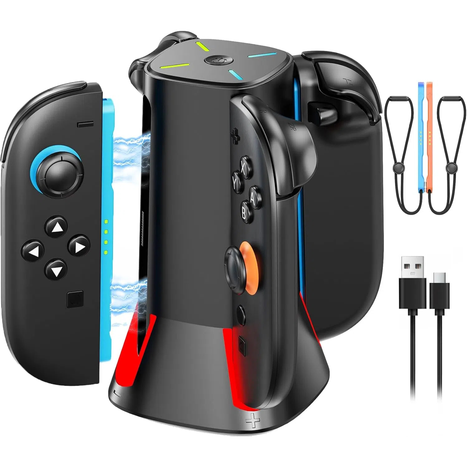 Charging Dock for Nintendo Switch 2 Joy-Pad with LED Indicators Magnetic Design
