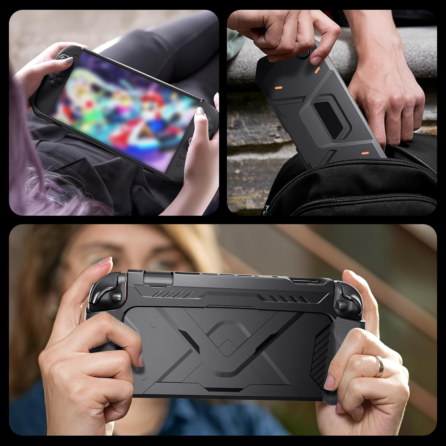For Switch 2 Case Hard Mecha Style Drop Resistant Protective Cover