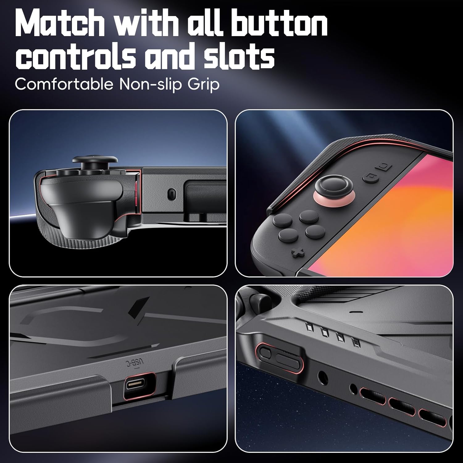 For Switch 2 Case Hard Mecha Style Drop Resistant Protective Cover
