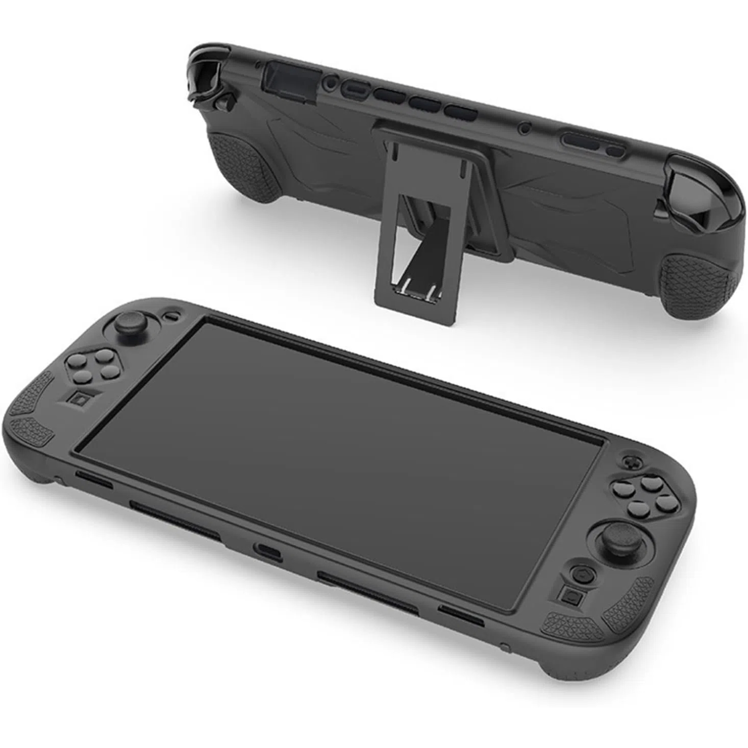 Dockable Case for Switch 2 with Kickstand Non-Slip Silicone Cover