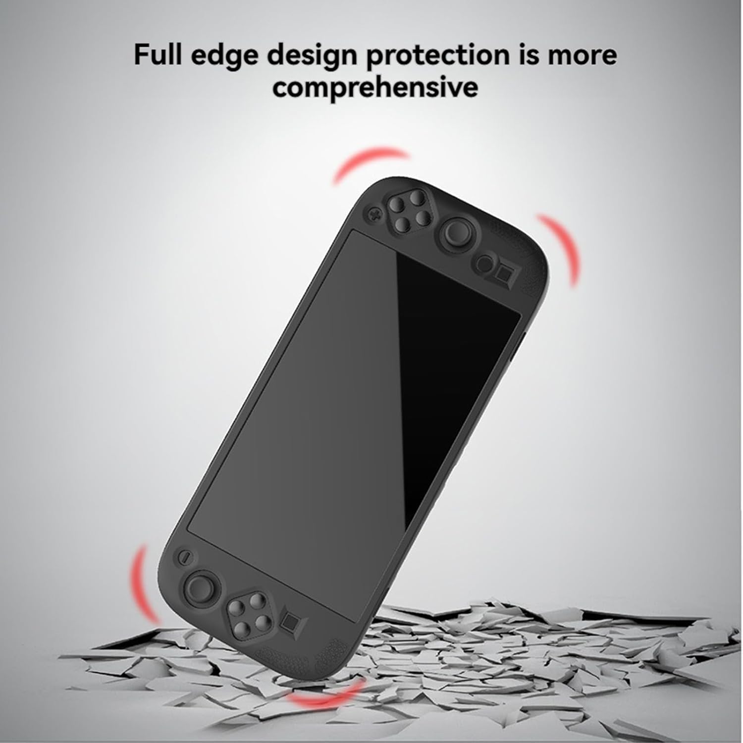 Dockable Case for Switch 2 with Kickstand Non-Slip Silicone Cover