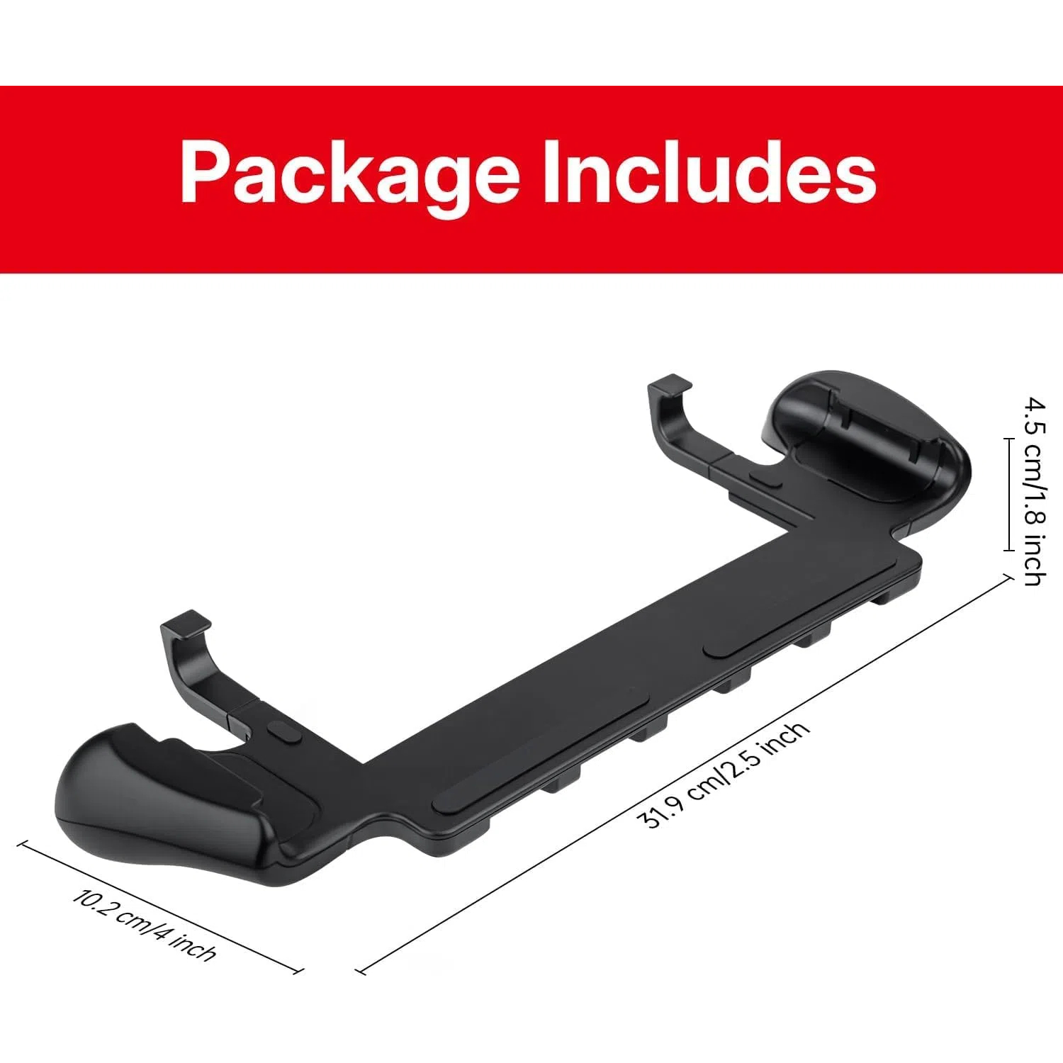Console Grip for Switch 2 Ergonomic Hard Shell Holder with 5 Game Card Slots