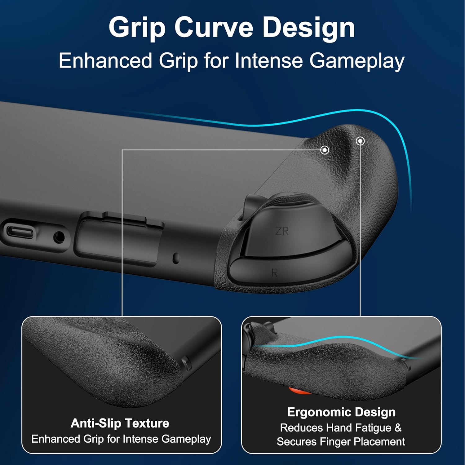 Protective Silicone Case for Nintendo Switch 2, Soft Slim Split Design