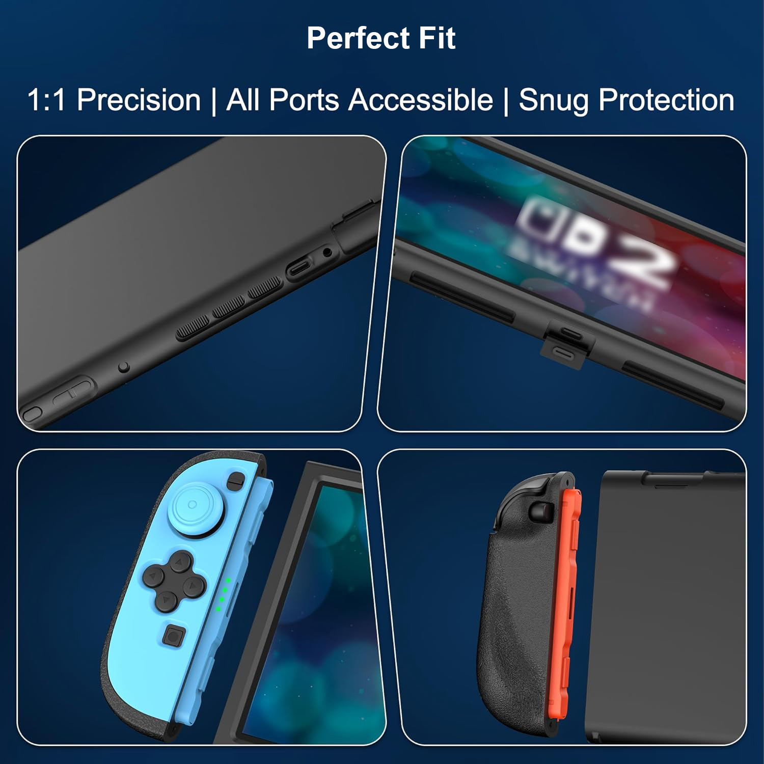 Protective Silicone Case for Nintendo Switch 2, Soft Slim Split Design