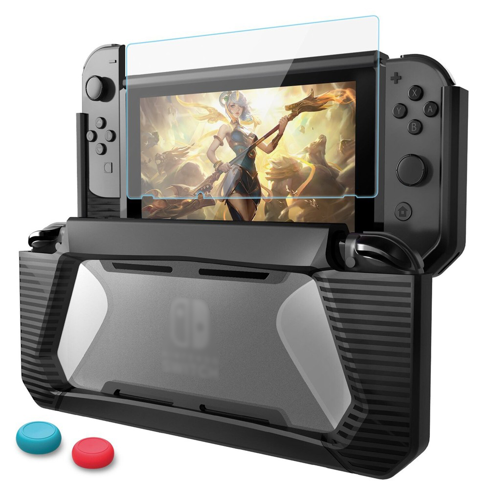 For Nintendo Switch Tempered Screen Protector & Protective Case