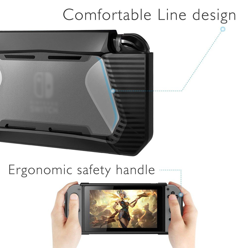 For Nintendo Switch Tempered Screen Protector & Protective Case