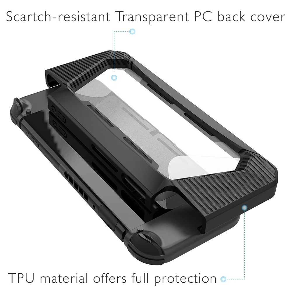 For Nintendo Switch Tempered Screen Protector & Protective Case