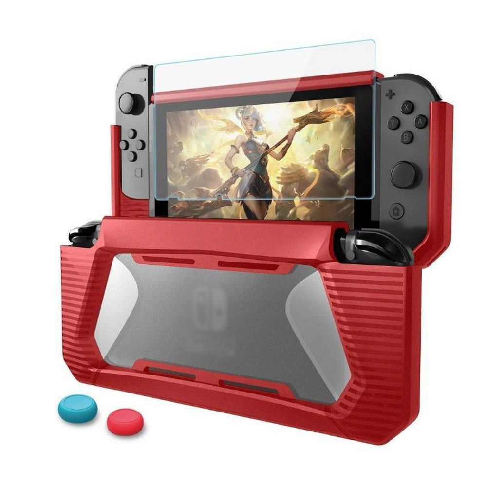 For Nintendo Switch Tempered Screen Protector & Protective Case