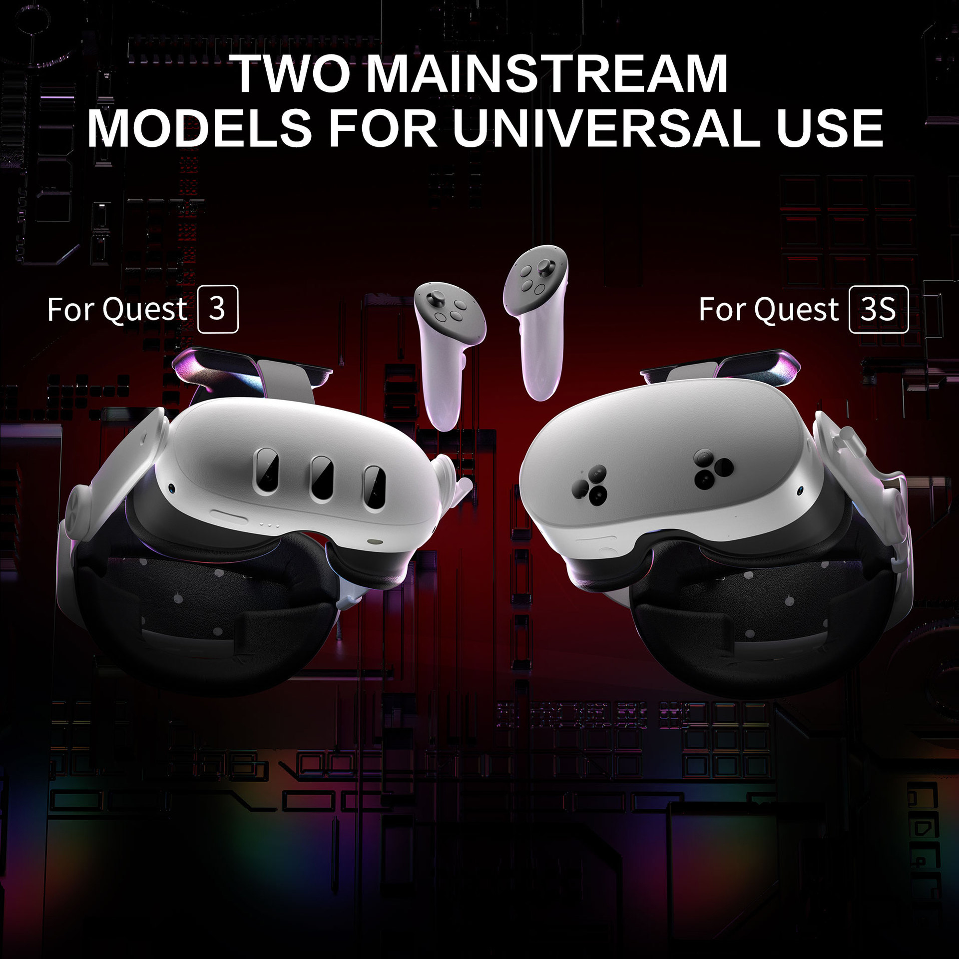 Charging Head Strap for Meta Quest 3/3S with LED Light 22W Fast Charge
