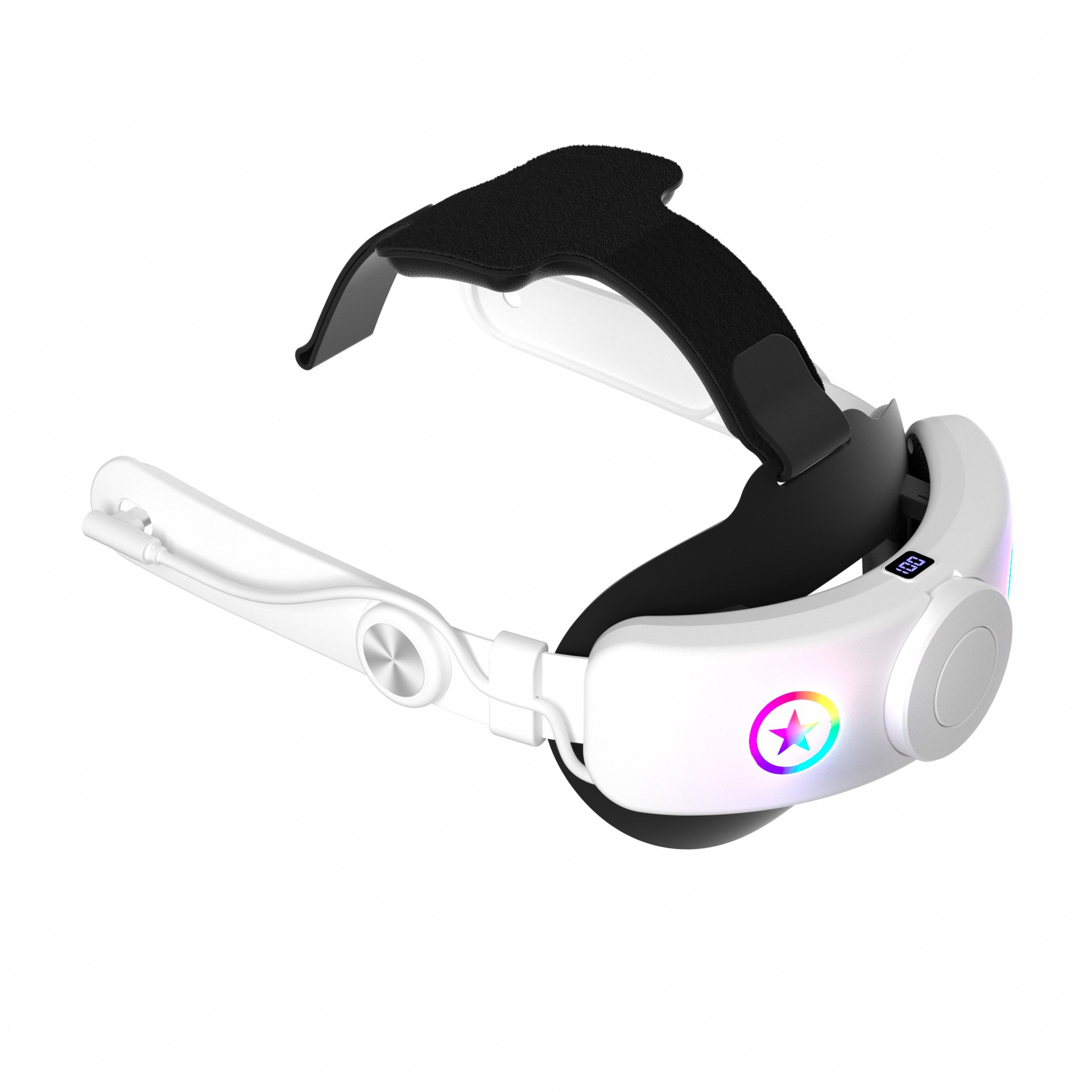Charging Head Strap for Meta Quest 3/3S with LED Light 22W Fast Charge