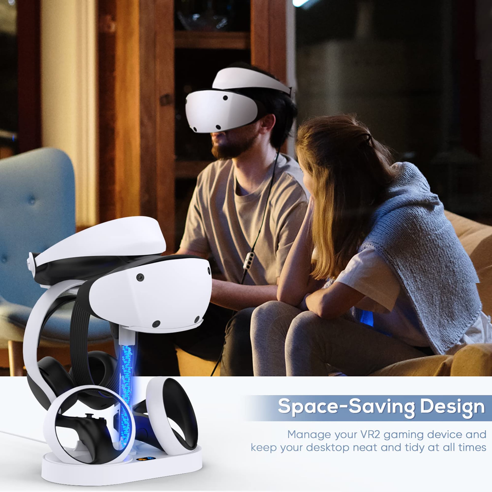 Charging Station for PSVR2 with RGB Light – Vertical Controller Charger