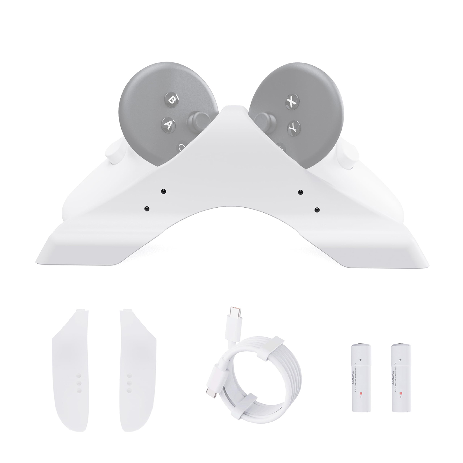 VR Charging Dock for Meta Quest 3 with Dual Controller Charger
