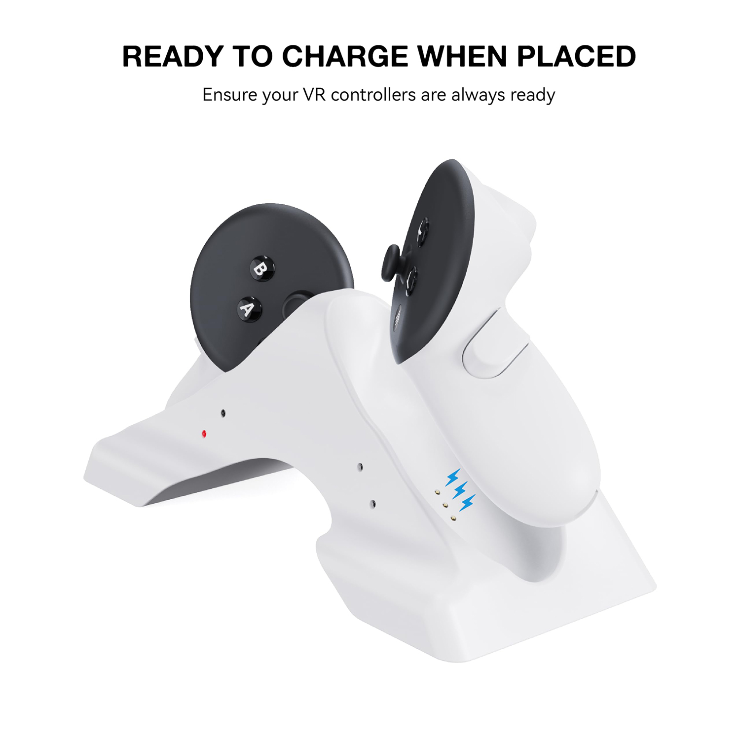 VR Charging Dock for Meta Quest 3 with Dual Controller Charger