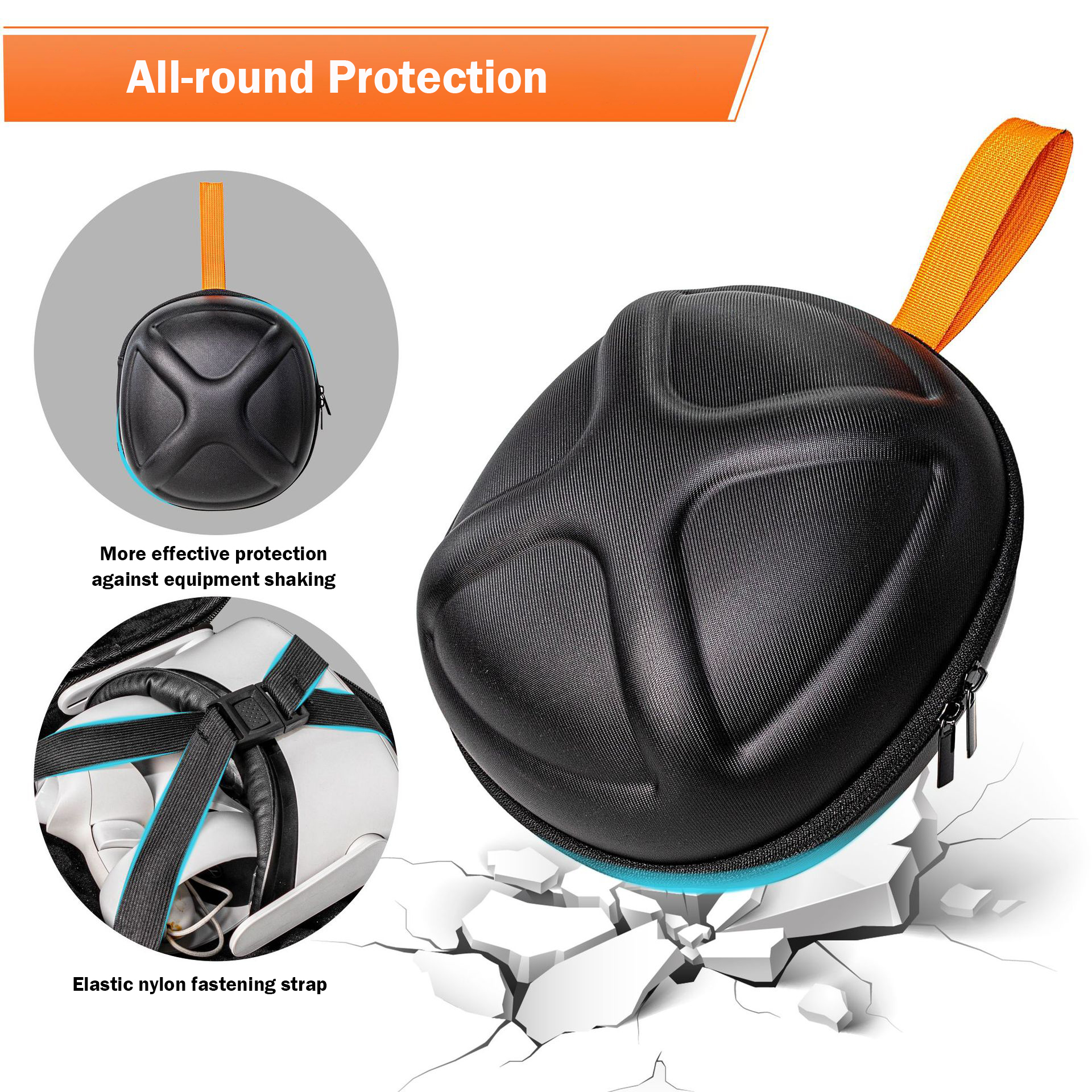 Portable Case for Meta Quest 2/3/3S VR Headset Accessories Storage Bag
