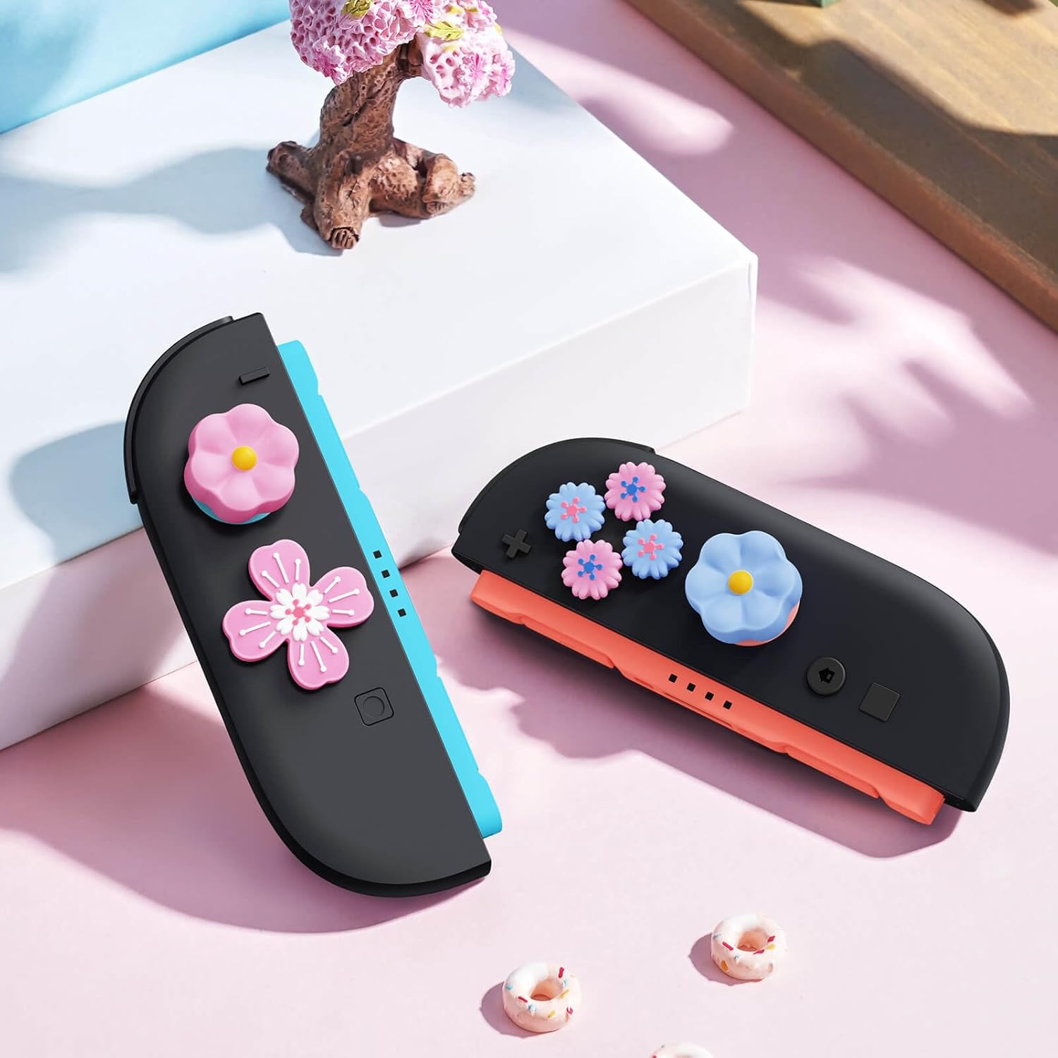 Thumb Grips & Button Caps for Nintendo Switch 2 – Silicone Joystick Covers