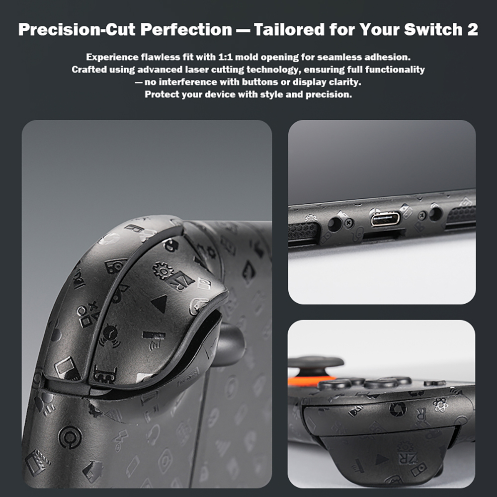 Skin Decal Set for Nintendo Switch 2 & Joy-Pad – Anti-Scratch Full Coverage