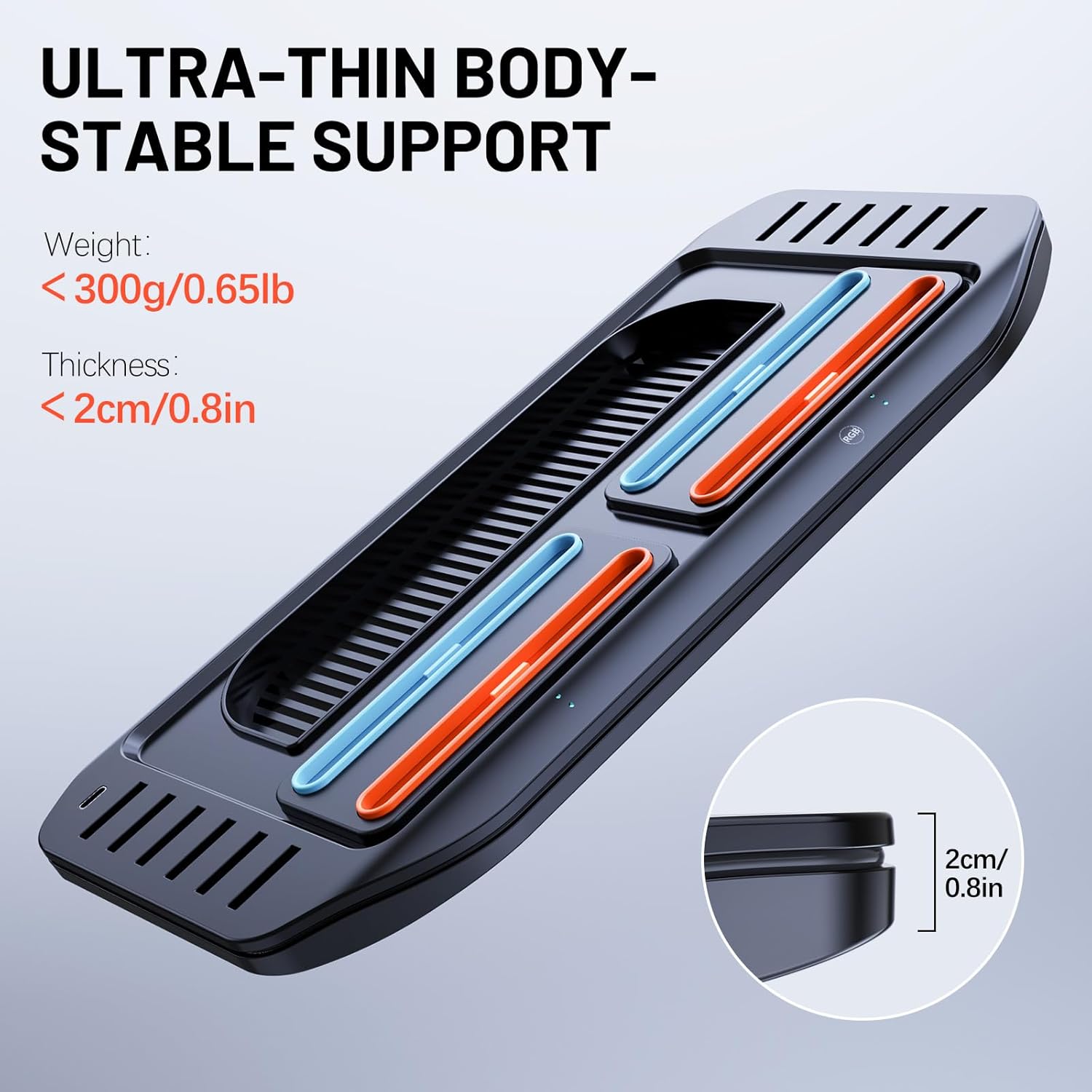 Multifunctional Charging Station for Switch 2 with LED Indicators & RGB Lights