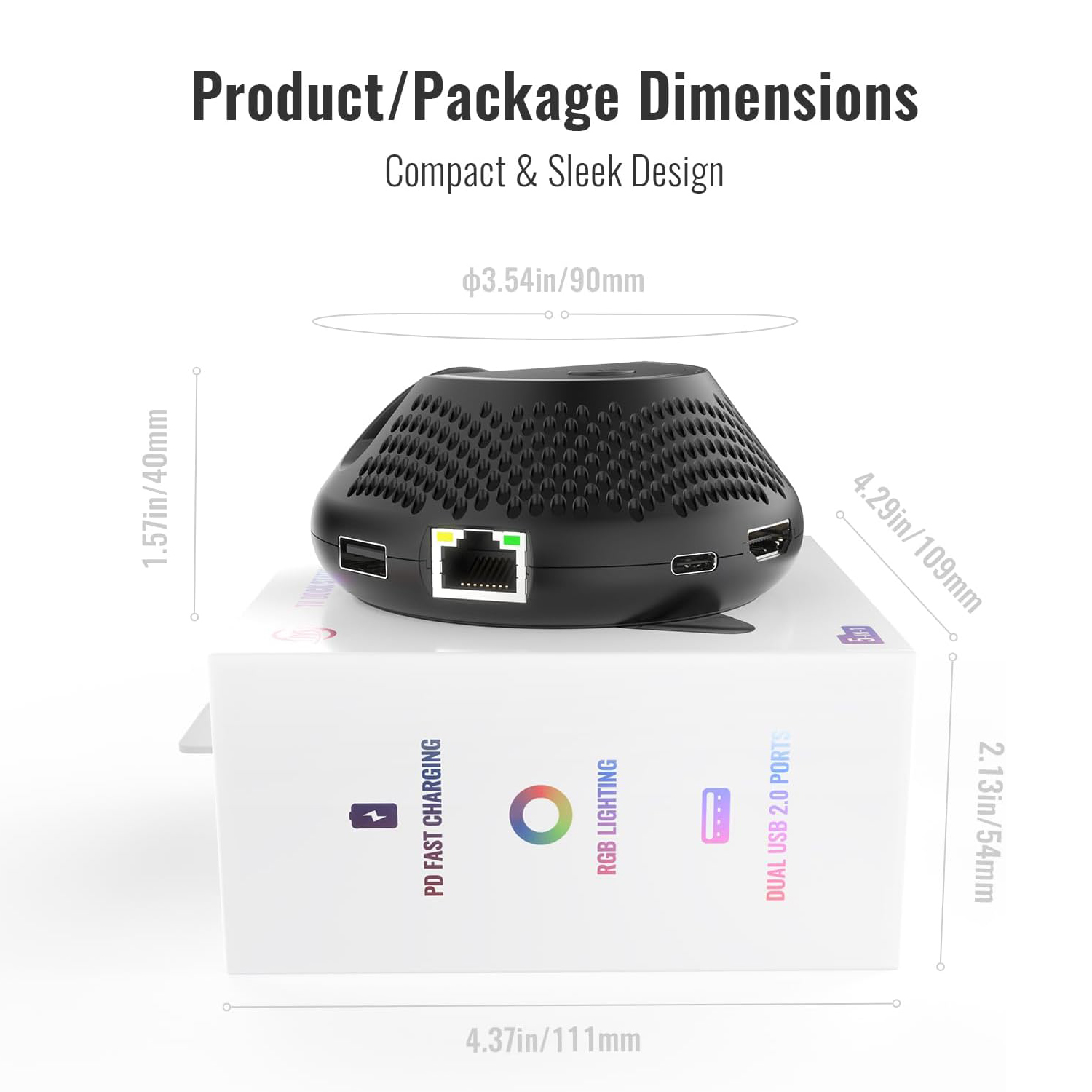 Portable TV Dock for Nintendo Switch 2 with 4K HDMI & Ethernet