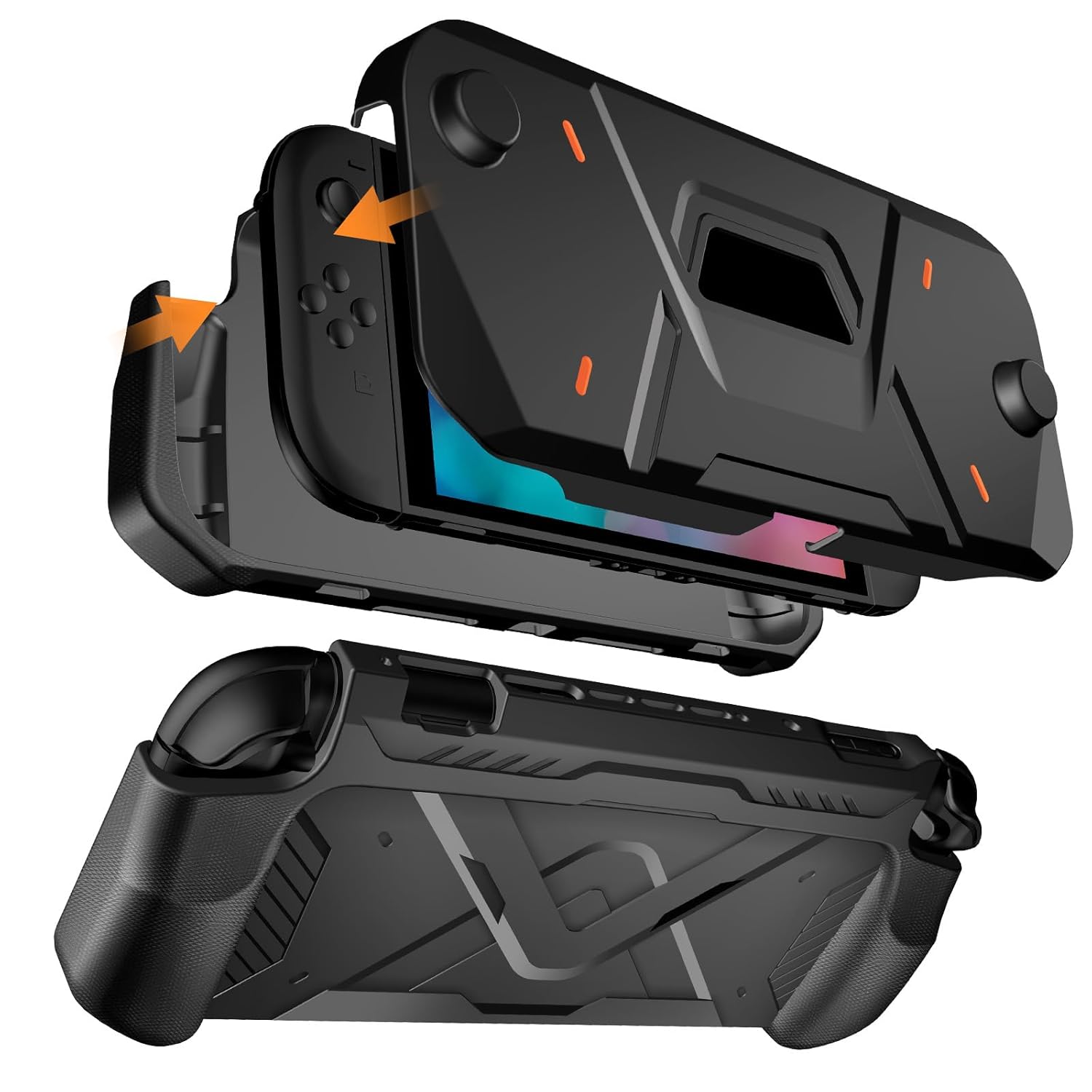 2 in 1 Protective Case for Nintendo Switch2 with TPU Shock Absorption Shell