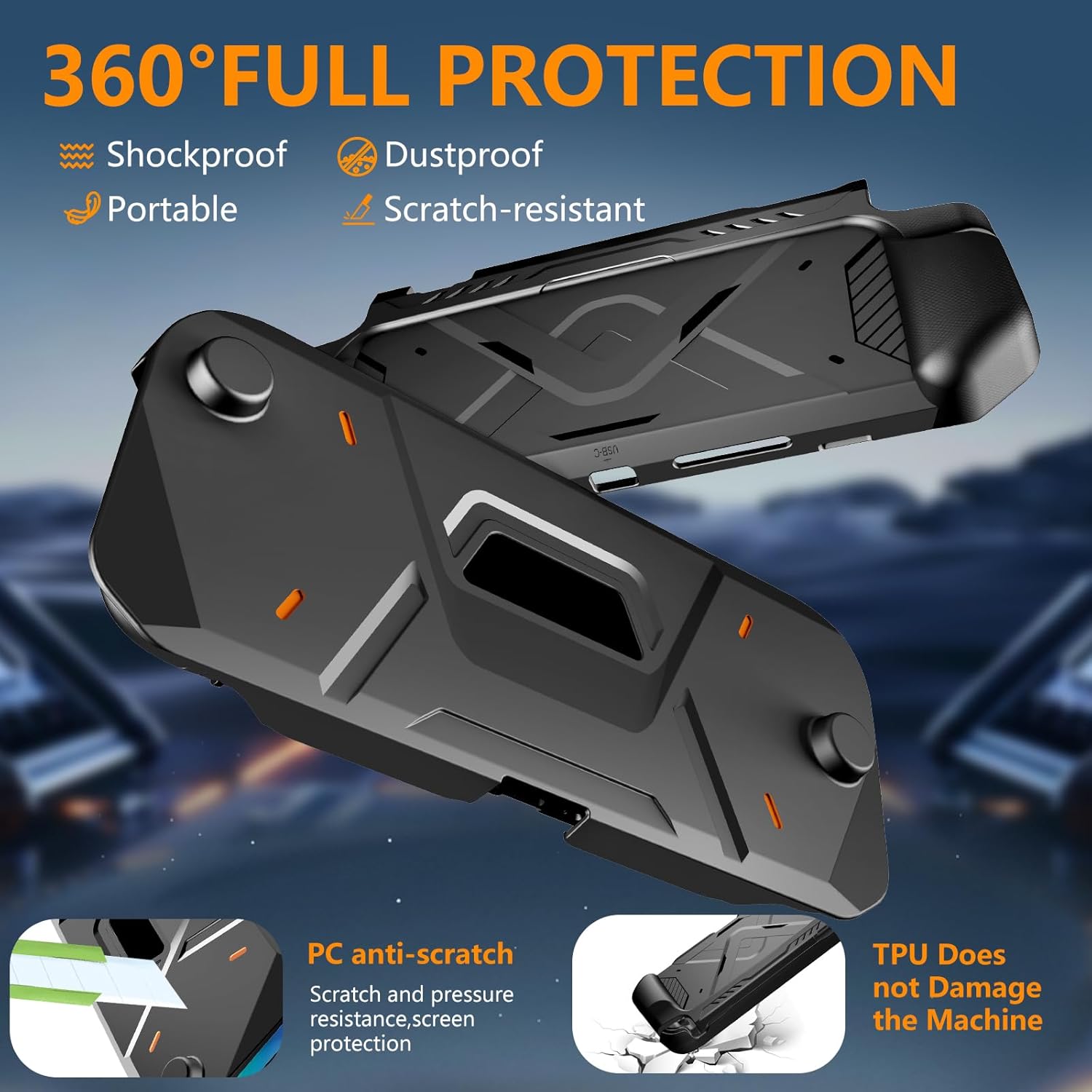 2 in 1 Protective Case for Nintendo Switch2 with TPU Shock Absorption Shell