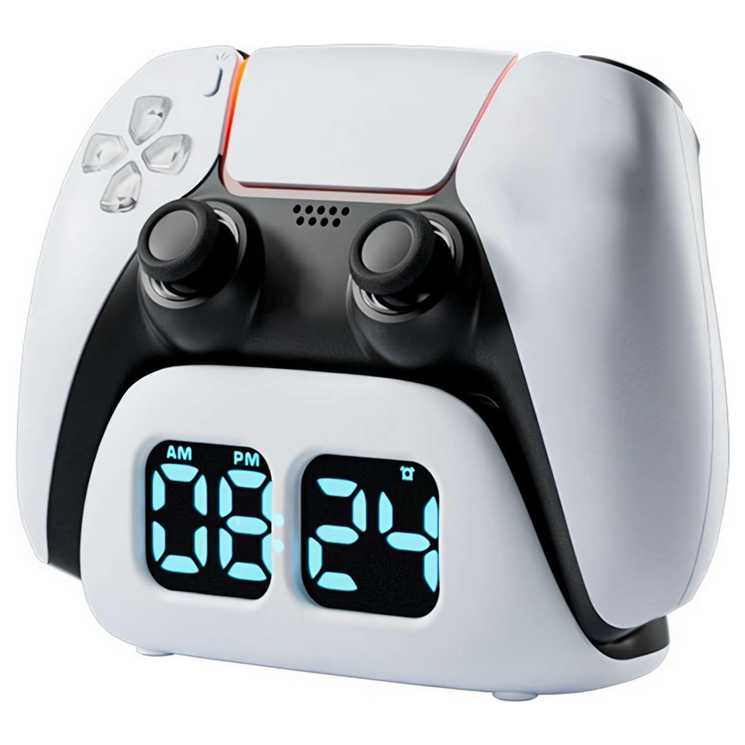 Game Controller Charger for PlayStation 5 with Alarm Clock & Fast Charging Dock