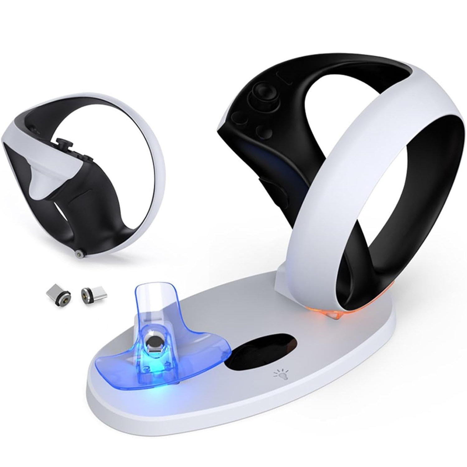 Controller Magnetic Charging Dock for PSVR2 Dual Charger with LED Indicator