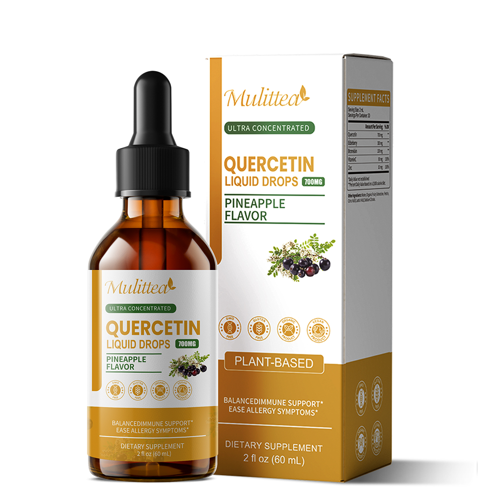 Quercetin with Bromelain Natural Immune Supplement Vegan & Sugar-Free 60ML