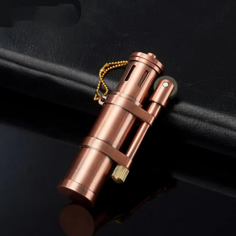 Classic Retro Kerosene Lighter Tanker Flint Metal Personality Creative Windproof