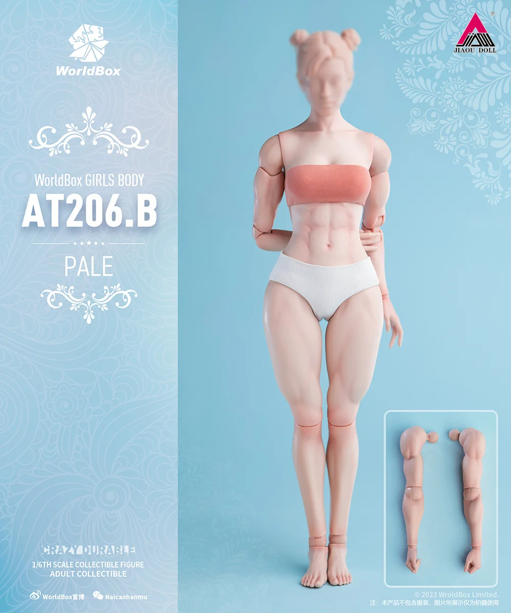 US Worldbox AT201 AT202 AT203 AT206 AT210 1/6 Flexible Joint Body Female Figure