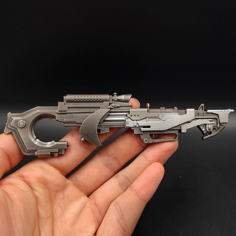 1/6 Scale Soldier Weapon Accessory Punk Sci-Fi Long Gun Figure Model Custom DIY