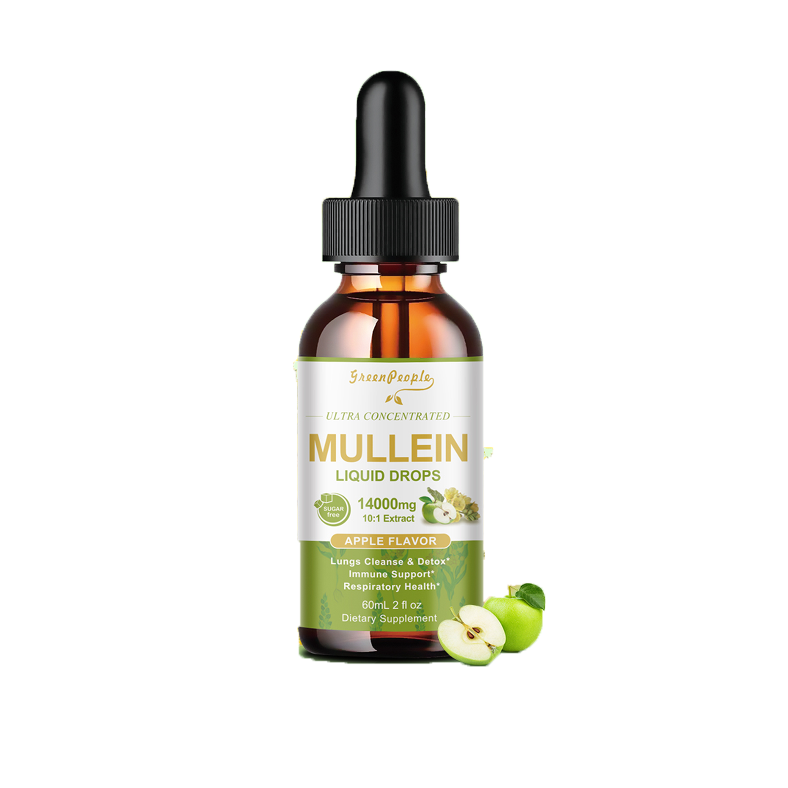 1-4xMullein drops for Lung, Mullein Leaf Extract, Super Concentrated Tincture