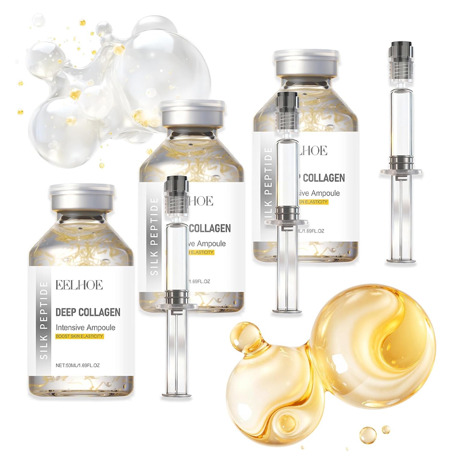 30ml Silk Peptide Intensive Lifting Ampoule | Korean Anti-Aging Serum