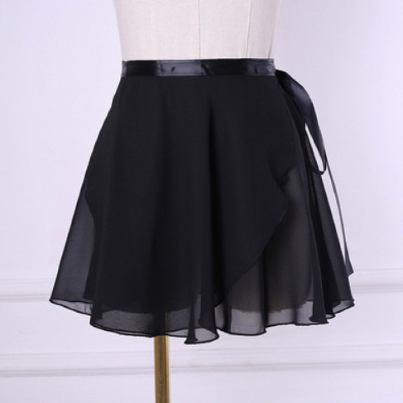 Ballet Dance Chiffon Skirt Pure Color Practice Ballet Dance Dress Woman Children