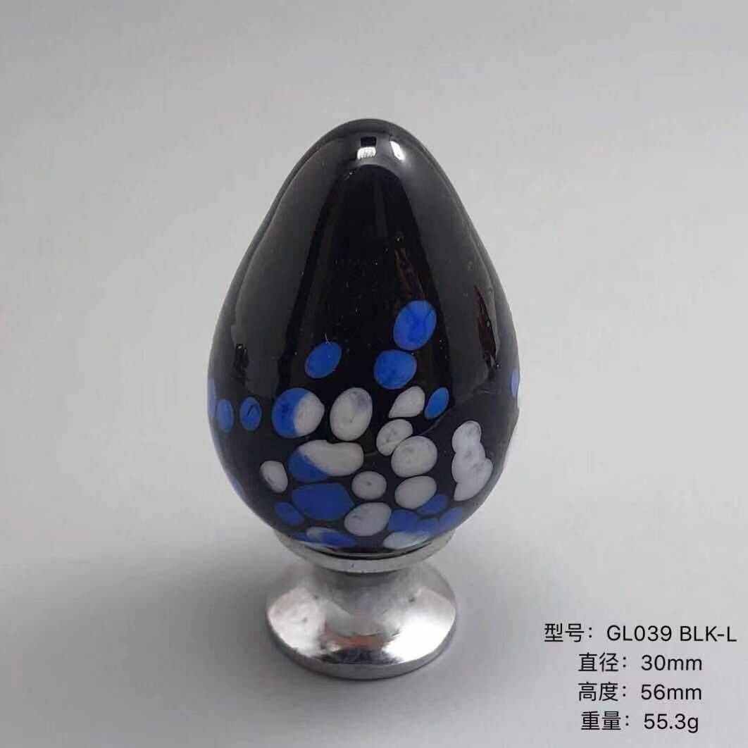Colorful Glass Ceramic Door Knobs Handles Cabinet Drawer Wardrobe Accessories