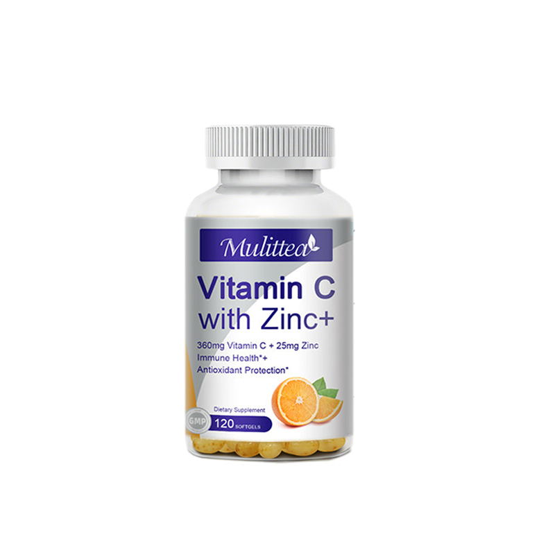 Vitamin C with Zinc Antioxidant Supplements for Immune Support 120 Capsules