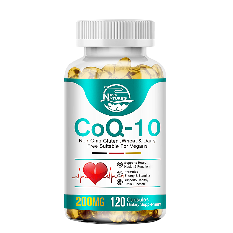 480Pcs CoQ10 Coenzyme Q10 Vegan Capsules 200mg Energy Support & Heart Health