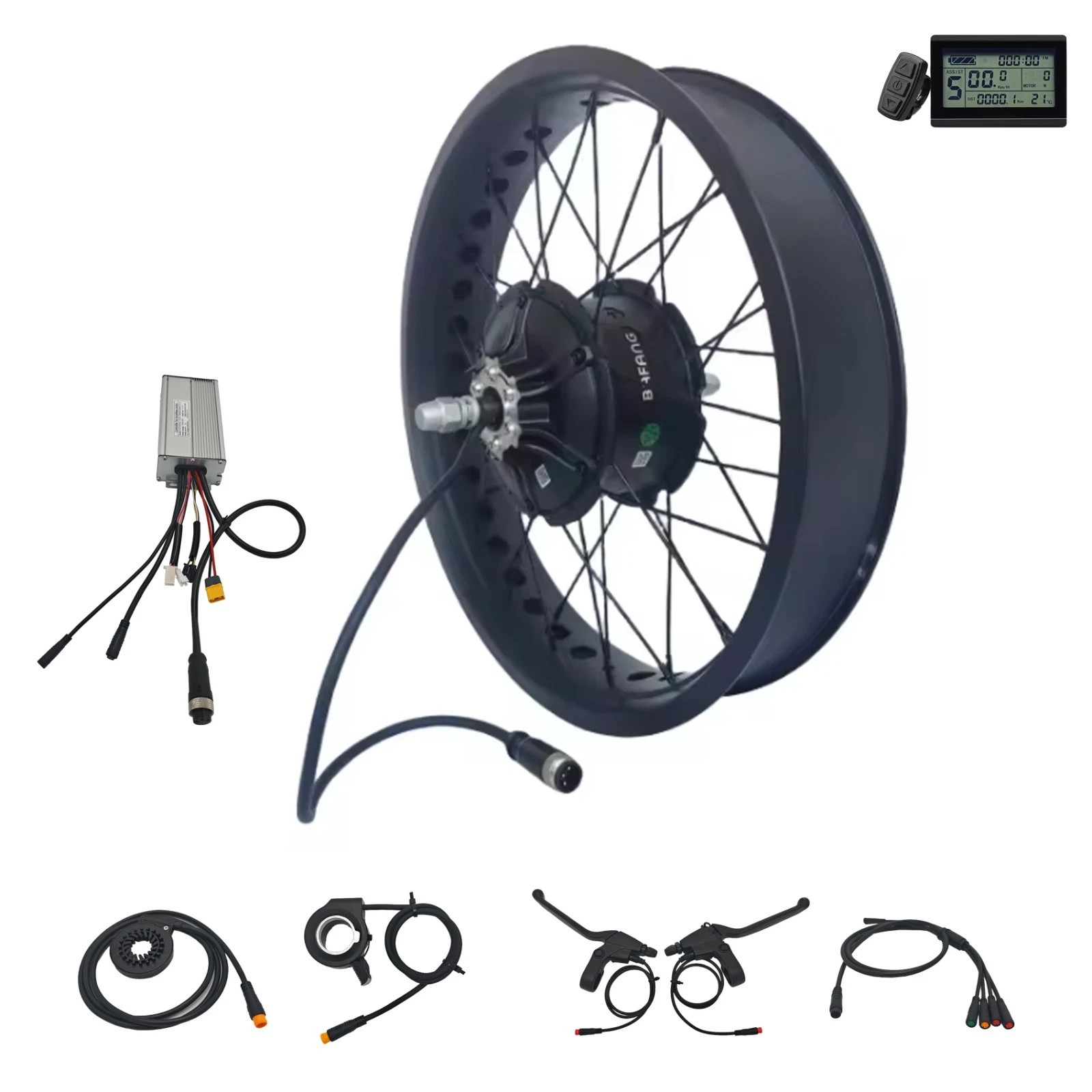 Bafang 48V 750W Ebike Rear Thread-on Fat Wheel Kit 20/24/26*4.0” 175mm 190mm