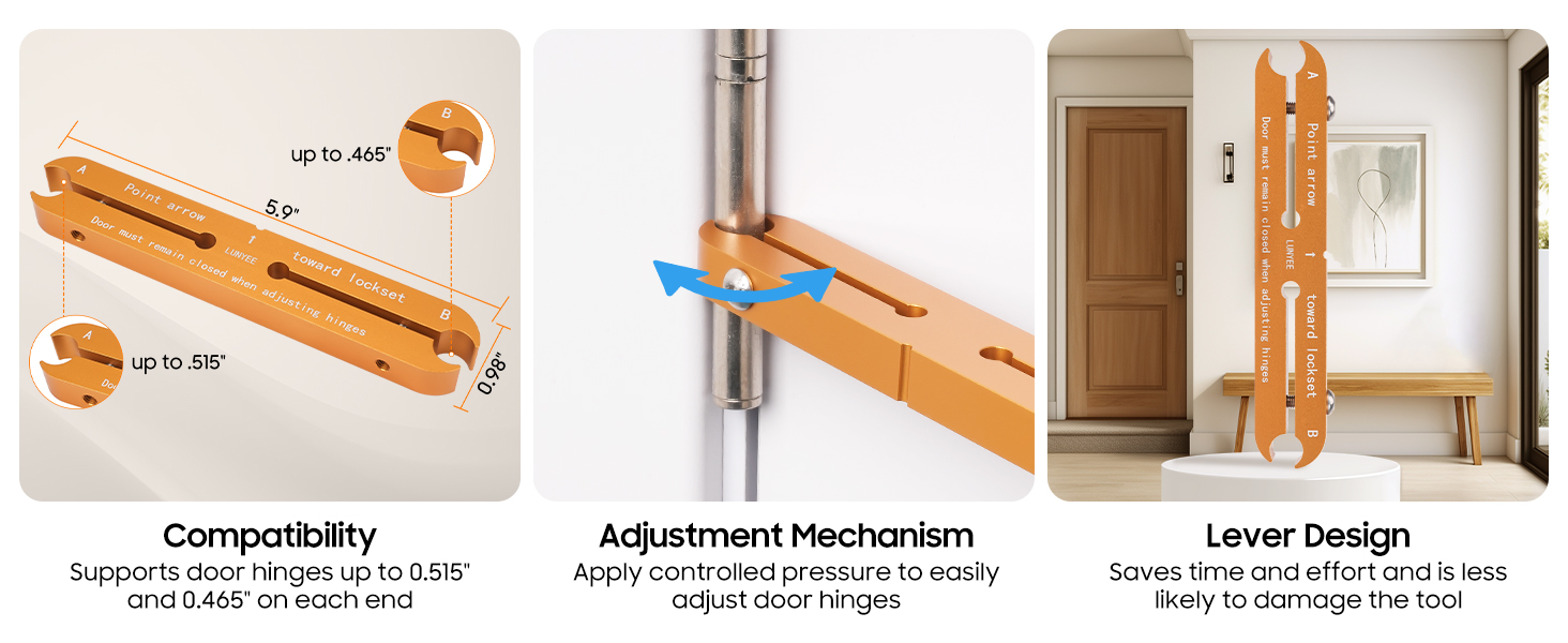 Door Hinge Adjustment Tool