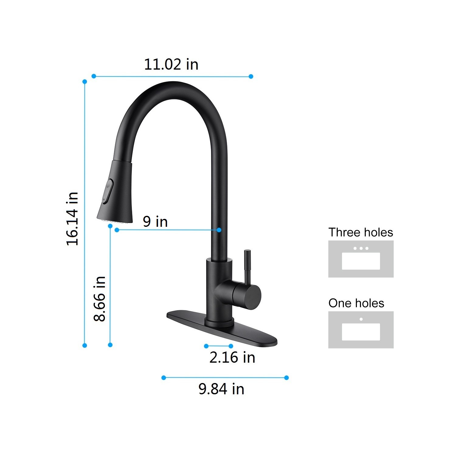Kitchen faucet with pull out spray Pull out faucet